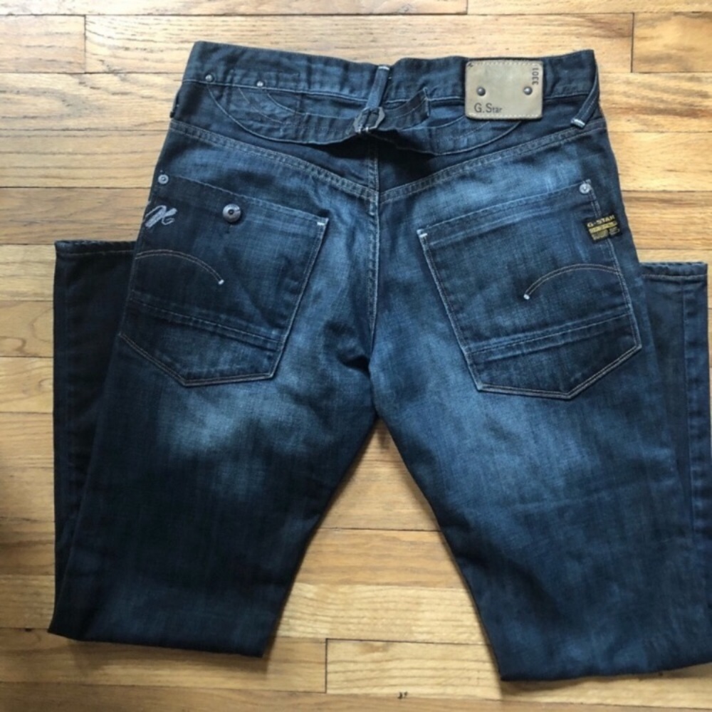 G Star Raw 33 01 Straight Leg Jeans 31x32 - Picture 4 of 8